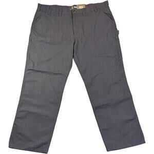 NWT Carhartt Duck Dungaree Relaxed Fit Rugged Flex Men's 46x32 Gray Utility Gorp